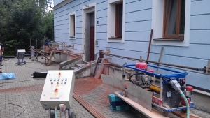 Vybrané ukázky z realizace sanace a izolace zdiva diamantovou pilou