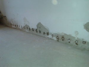 Vybrané ukázky z realizace chemické injektáže zdiva